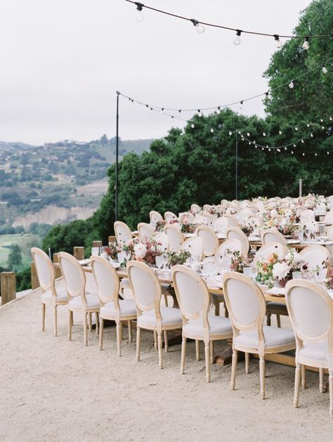 Romantic and polished - this an outdoor wedding with the most incredible view. Ranch Photography, Carmel Valley Ranch, Wedding Reception Tablescapes, Luxury Weddings Reception, Carmel Valley, California Wedding Venues, Wedding Venue Inspiration, Wedding Reception Inspiration, Organic Wedding