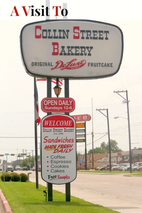 Collin Street Bakery has been around over 100 years in Corsicana Texas. They're passionate about their food and people. I had the chance to visit with them and talk fruitcake. Austin Texas Neighborhoods, Austin Texas Bars, Corsicana Texas, Canton Tx, Austin Texas Restaurants, Voodoo Donuts Austin, Espresso Cookie, 6th Street Austin, Texas Life