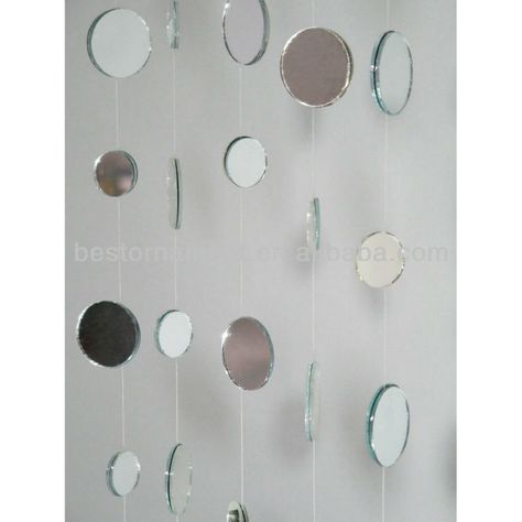 Feng Shui Mirror Beaded Curtain Mirror Suncatcher, Tile Mirrors, Feng Shui Mirrors, Mosaic Tile Mirror, Wedding Supplies Wholesale, Drapes And Blinds, Personalized Party Decor, Custom Drapes, Mirror Tiles