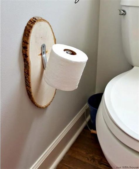 DIY Toilet Tissue Holder Rustic Toilet Paper Holders, Diy Toilet Paper Holder, Diy Toilet Paper, Recessed Toilet Paper Holder, Rustic Toilets, Hanging Shoe Rack, Bar Mini, Toilet Tissue Holder, Nickel Bathroom