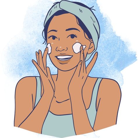 Skin Care Animation, Skincare Illustration, Woman's Health, Skin Care Pictures, Elements Canva, Post Insta, Keyword Elements Canva, Insta Post, Insta Posts