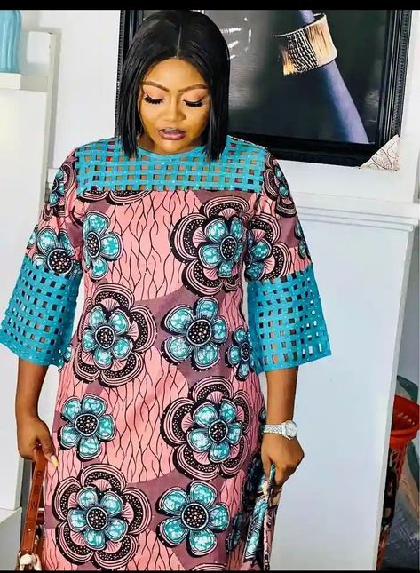 Madam Styles, Ankara With Lace, Kampala Kaftan Styles For Women, Boubou Styles For Women, Bubu Gown Styles, Tuck Everlasting, Fancy Short Dresses, Long Dress Plus Size, Long African Dresses