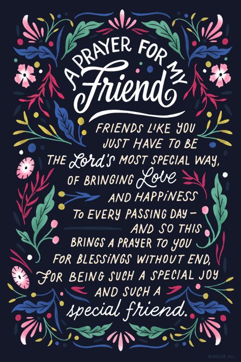 "A Prayer for My Friend" | Friendship eCard | Blue Mountain eCards Prayer For Friends, Thank You Quotes For Friends, Prayer For Friendship, Prayer For My Friend, Happy Birthday Prayer, Family Day Quotes, Prayer For A Friend, Special Friendship Quotes, Birthday Prayer