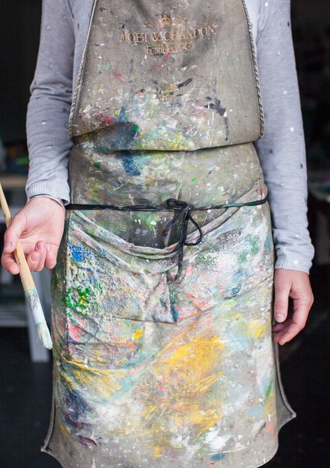 Artist Smock, Painting Apron, An Apron, Artist Aesthetic, Artist Life, The Design Files, Creative Life, Creative Process, Art Studios