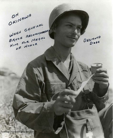 Desmond Doss Desmond Doss, Trampoline Room, Hacksaw Ridge, Medal Of Honor, National Archives, Kit Bag, American Heroes, Okinawa, Battlefield