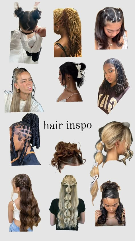 cute hair stylen for all hairtyp's #hairinspo #hairstyle #hairtypes Cute Hairstyles For All Hair Types, Hairstyles For Every Hair Type, Signature Hairstyles, Afro Hair Care, Hairstyle Idea, Different Hair Types, Clip Hairstyles, Cute Hair, School Tips