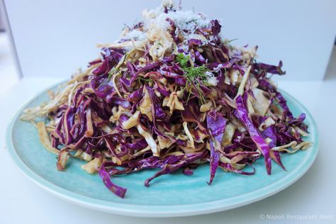 George Calombaris Cabbage Salad recipe Japanese Cabbage Salad, Japanese Cabbage, Easy Bbq Side Dishes, Cabbage Slaw Recipes, Coleslaw Recipes, Lime Slaw, Cilantro Lime Slaw, Bbq Side Dishes, Quick Salads