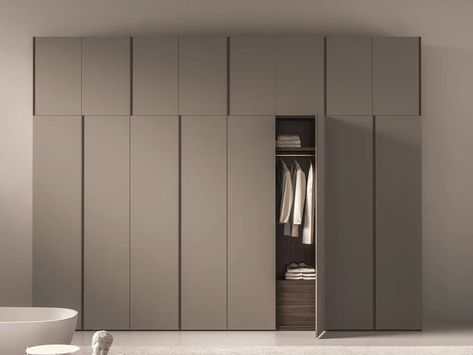 Download catalogue and price list of Melamine-faced chipboard wardrobe By tumidei, wardrobe with smooth hinged door Walk In Robe, Wardrobe Design Bedroom, Wardrobe Design, Price List, Interior Designer, Hinges, Bedroom Design, Room Divider, Branding Design