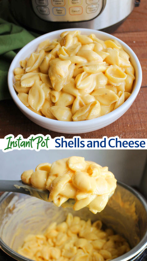 If you like Velveeta shells and cheese, you are going to love this homemade version. It is made in the Instant Pot, so it is super simple and quick to make. It only takes a few ingredients and ends up super cheesy and delicious! Copycat Velveeta Shells And Cheese, Instant Pot Shells, Shells And Cheese Recipe, Velveeta Macaroni And Cheese, Braised Pulled Pork, Velveeta Shells And Cheese, Shells And Cheese, Creamy Spaghetti, Creamy Macaroni And Cheese