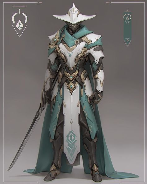 Destiny Concept Art Character Design, Destiny Armor Concept Art, Armor Designs Fantasy Art, Armour Futuristic, Sci Fi Armour, Scifi Knight, Armor Concept Design, Stylized Character Concept Art, Knight Armor Design Male