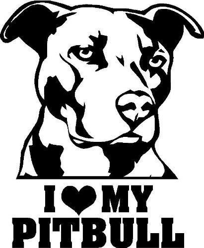 I Love My Pitbull Staffy Terrier Dog 5x6 White Window Decal Truck Auto Sticker D210 Dog Pitbull, Pitbull Art, Pit Bull Love, Cane Corso, Pitbull Dog, Tonga, Custom Trucks, Vinyl Art, Window Decals