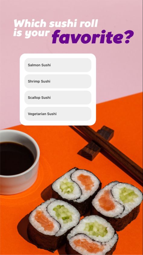 A design project of Instagram stories for a sushi restaurant. The project shows a phone screen with an Instagram feed and 7 story layouts with sushi photos. The stories are designed to promote the restaurant’s menu, offers, and reviews. The design is elegant, minimalist, and appetizing. #design #instagramstories #sushi #foodphotography #graphicdesign #storytelling #restaurantmarketing Sushi Photography Instagram, Sushi Ads, Sushi Branding, Kathi Roll, Asian Cafe, Shrimp Sushi, Vegetarian Sushi, Food Videography, Restaurant Social Media