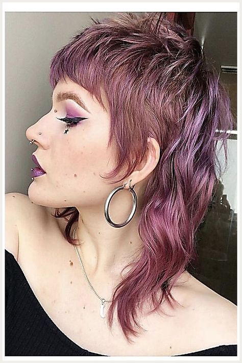 Mullet Wig Human Hair - We'll save you many hours of searching. Just click to visit and get what you need TODAY! Mullet Wig, Mullet Haircut, Punk Hair, Edgy Hair, Alternative Hair, Mullet Hairstyle, Grunge Hair, Hair Today, Purple Hair