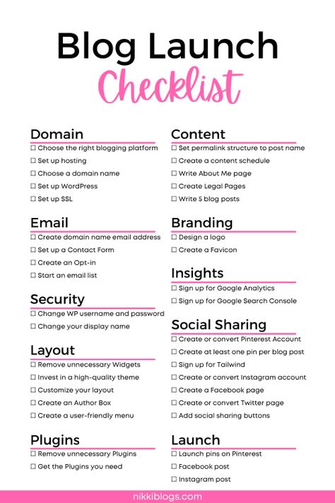 Blog Startup Checklist, Brand Launch Checklist, Blog Launch Checklist, How To Write An About Me Page For A Blog, Starting A Blog Checklist, Blog Vision Board, Blog About Me Page, Blogging Checklist, Blogging 2024