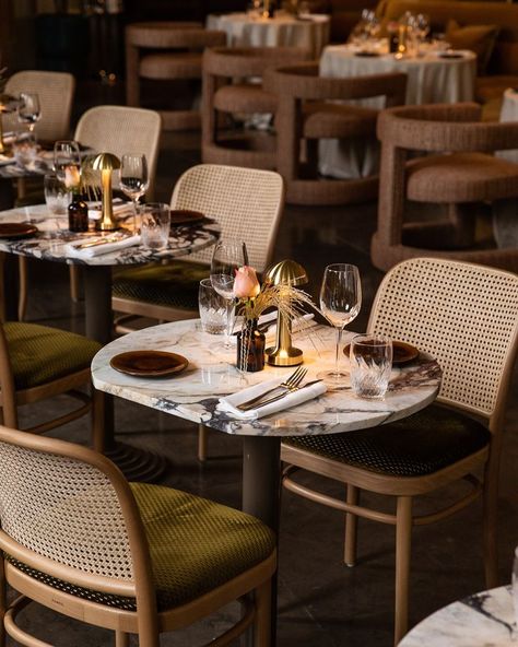 Private Dining Room Restaurant, Restaurant Vintage, Restaurant Photography, Table Bistrot, Wooden Bar Stools, Restaurant Concept, Private Dining Room, Red Deer, Restaurant Tables