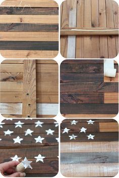 American Flag Diy, Pallet Flag, Flag Diy, American Flag Art, Rustic American Flag, Woodworking Projects For Beginners, Wooden American Flag, American Flag Wood, Wooden Flag