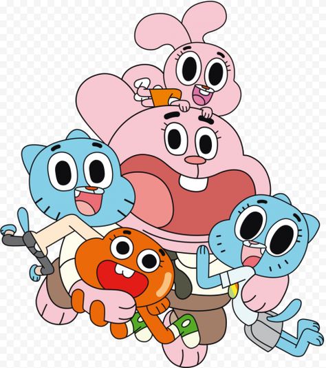 Gumball Cartoon, Gumball Party, Childrens Wall Decals, Amazing World Of Gumball, Cartoon World, Kids Room Wallpaper, World Of Gumball, Funny Wallpaper, The Amazing World Of Gumball