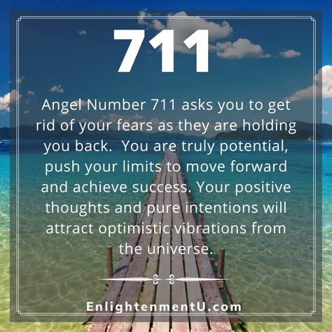 Are you seeing 711 Angel Number far too often to consider it as a coincidence? It's an indication that the universe has a message for you. Angel number 711 reminds you that the emotion of ‘gratitude’ will speed up the process of your manifestations, so remember to be grateful for all the blessings entering your life. Angel Number 711 Meaning, 711 Meaning, 711 Angel Number Meaning, 711 Angel Number, Positive Visualization, Life Mission, Spiritual Awakening Signs, Numerology Life Path, Angel Guide