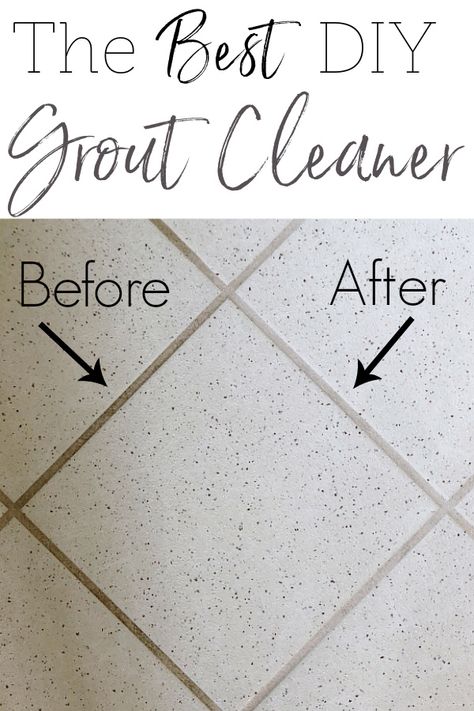 Learn how to clean grout with this DIY Grout Cleaner. It cleans and whitens the dirtiest grout lines with hardly any effort. You only need two ingredients; and you probably have them on hand. Diy Grout Cleaner, Diy Grout, Lavender Laundry, Grout Cleaning, Homemade Cleaners, Final Countdown, Cleaning Tricks, Natural Cleaning, Household Cleaning Tips