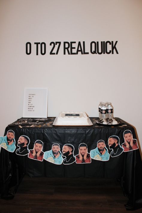 Drake Themed Party Birthday Ideas, Meme Party Theme Decoration, Drake Party Decorations, Drake Bday Party, Meme Party Theme, Drake Birthday Party Theme, Drake Party Theme, Drake Bachelorette Party, Drake Themed Birthday Party