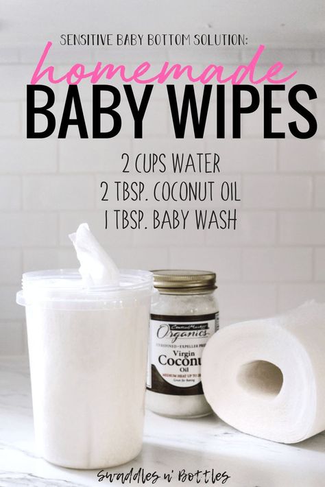 Newborn Survival, Baby Wipes Recipe, Homemade Baby Wipes, Baby Remedies, Sleeping Tips, Săpunuri Handmade, Newborn Hacks, Diy Bebe, Baby Bottoms