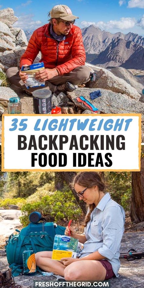 Pct Trail Backpacking Meals, Trail Food Backpacking, 3 Day Backpacking Food, Backpack Camping Meals Hiking Food, Backpack Meals Diy, Backpacking Food Ideas Meal Planning, Trail Snacks Hiking, Snacks For Hunting Trip, Backpacking Dinner Ideas