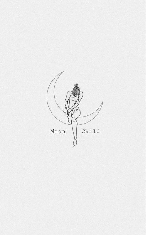 Moon Child Tattoo, Fnaf Tattoo, Planet Tattoo, Pola Tato, Self Love Tattoo, Bts Tattoos, Stylist Tattoos, Line Art Tattoos, Discreet Tattoos