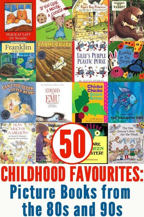 50 Classic Picture Books from the 80s & 90s | Childhood101 Popular Picture Books, Popular Childrens Books, Classic Childrens Books, Best Children Books, Preschool Books, Children's Picture Books, Toddler Books, Children's Literature, Picture Books