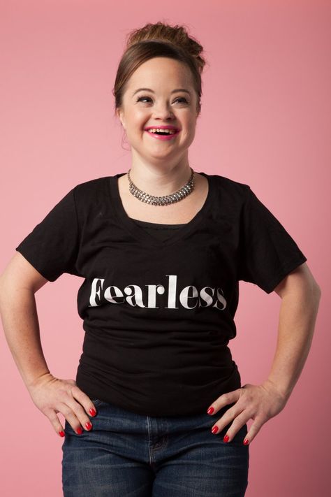 Pin for Later: Get to Know Katie Meade, the Badass Professional Model With Down Syndrome On What "Fearless" Means to Her The Model, New Face, Belleza Natural, Beauty Brand, Body Positivity, Pretty People, Beautiful People, The Face, Pin Up