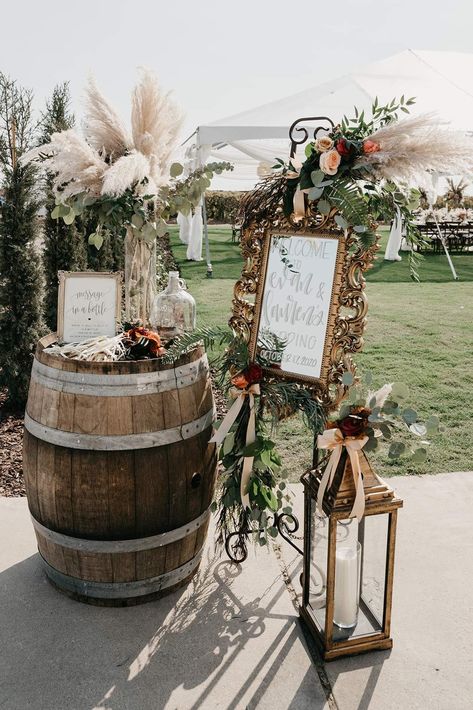 Casablanca Bridal Real Bride Lauren in Style 2332 Melodie Wedding Boho Table Settings, Floral Arrangements For Wedding Tables, Wedding Chapel Entrance Decor, Boho Chandelier Wedding, Rustic Wedding Entrance Decor, Boho Wedding Welcome Table, Spring Boho Wedding Decor, Wedding Aisle Decorations Outdoor Boho, Welcome Area Wedding