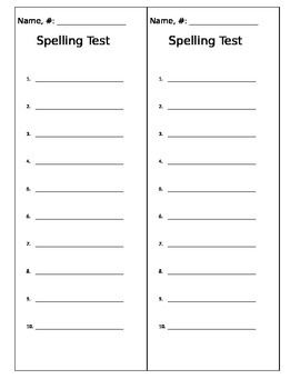 Spelling Test Template Spelling Test Practice, Spelling List Template, Spelling Test Template, Spelling Homework, Spelling List, Spelling Test, Spelling Lists, Spelling Words, List Template