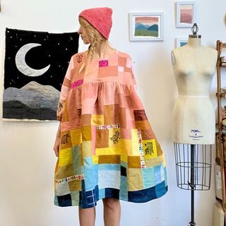 Justice McNeil Sumser (@threadandsprout) on Threads 25k Followers, Fiber Artist, Recycle Clothes, Sewing Patterns, Thread, Sewing, Pattern, Clothes