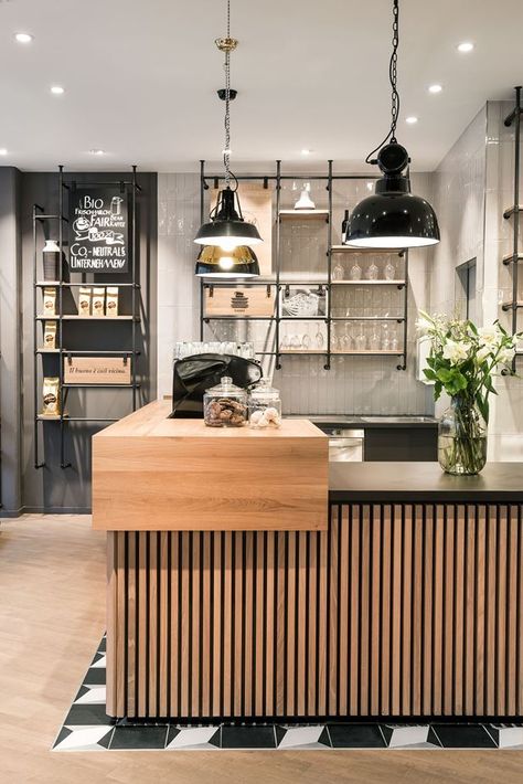 Primo Cafe Bar in Tübingen, Germany by DIA - Dittel Architekten - Sohomod Blog Cafe Bar Design, Cafe Counter, Home Bar Areas, Bar Interior Design, Cafe Shop Design, Luxury Bar, Coffee Shops Interior, Modern Restaurant, Bar Interior