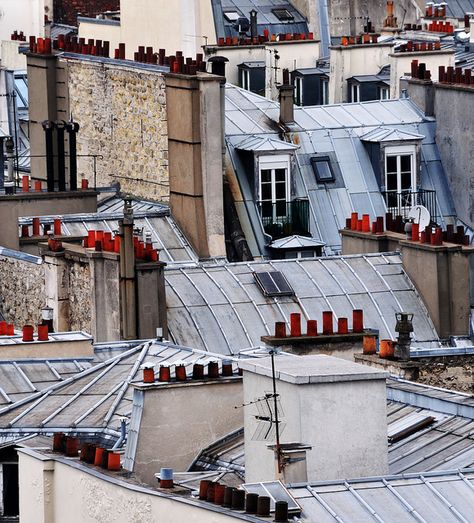 Techos de Paris con esas chimeneas coloradas que me parecen tan lindas... Parisian Rooftops, Rooftops, Metro Paris, Paris Rooftops, Paris Architecture, Beautiful Paris, Living In Paris, Skagen, Paris Photos