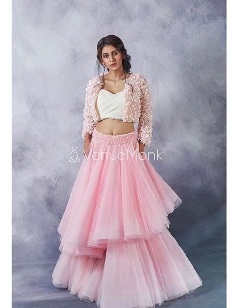 New Style Top Choli Lehenga With Jacket Design Choli Dress, Wedding Lehenga Designs, Wedding Lehengas, Lehnga Dress, Crop Top And Skirt, Frock Fashion, Designer Bridal Lehenga, Choli Designs, Indian Gowns Dresses