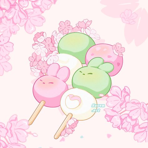 Saven.art on X: "#PortfolioDay https://t.co/RrkabVAnUR" / X Dango Wallpaper, Sakura Art, Bunny Art, Kawaii Chibi, Cute Kawaii Drawings, Cute Doodle Art, Cartoon Character Design, Cute Backgrounds, Kawaii Drawings