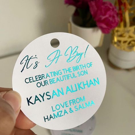 Design and Print Service on Instagram: “Gorgeous blue birth announcement tags. Love these!! Perfect to add to mithai boxes or sweet boxes to celebrate the birth of the new baby.…” Islamic Baby Names, Mithai Boxes, Sweet Boxes, Baby Notes, Baby Name Announcement, Newborn Baby Tips, Preschool Art Activities, Baby Birth Announcement, Baby Box