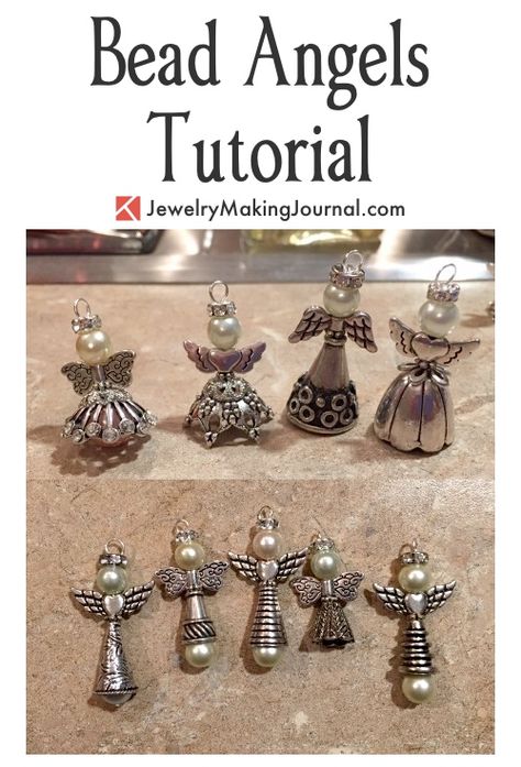 Bead Angels, Beaded Angels, Jewerly Making, Angel Jewelry, Beaded Ornaments, Jewelry Making Tutorials, Holiday Jewelry, I Love Jewelry, Diy Schmuck