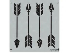 Art Stencils | BLICK Art Materials Arrow Stencil, Wall Stencil Patterns, Pattern Stencil, Painting Templates, Wall Stencil, Stencil Templates, Stencil Patterns, Tattoo Pattern, Silhouette Art