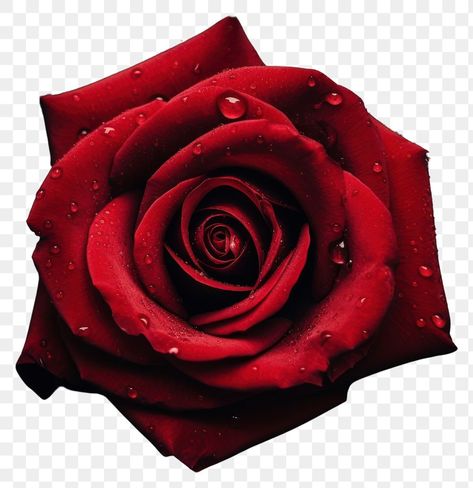 Rose From Top View, Rose Top View, Red Rose Png, Png Top, Rose Reference, Roses Aesthetic, Png Heart, Single Red Rose, Rose Leaf