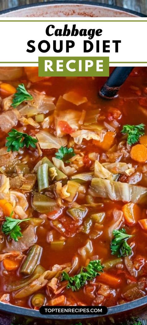 Have you heard about the cabbage soup diet? Also known as the “Military Cabbage Soup Diet,” “Cabbage fat burning Soup diet,” “TWA Stewardess diet,” and even the “Dolly Parton Diet,” it gained popularity in the ’80s. Still, no one really knows when this cabbage soup diet recipe was invented. Dolly Parton Diet, The Cabbage Soup Diet, Cabbage Fat Burning Soup, Easy Cabbage Soup, Cabbage Diet, Cabbage Soup Diet Recipe, Fat Burning Soup, Diet Soup Recipes, Cabbage And Sausage