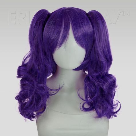 Summer Hairdos, Bob Cut Styles, Pigtail Wig, Short Bob Cut, Wigs Collection, Dark Purple Hair, Short Bob Cuts, Two Ponytails, Shaved Hair Designs