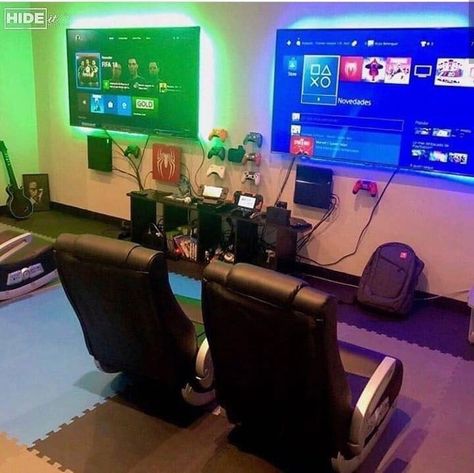 #future #xboxone #ps4 #couples #couplegoals #gamer #gf #bf #husband #wife Video Game Room Ideas, Game Room Ideas, Room Video, Room Gaming, Boys Game Room, Game Room Basement, Video Game Room Design, Editing Video, Video Game Rooms