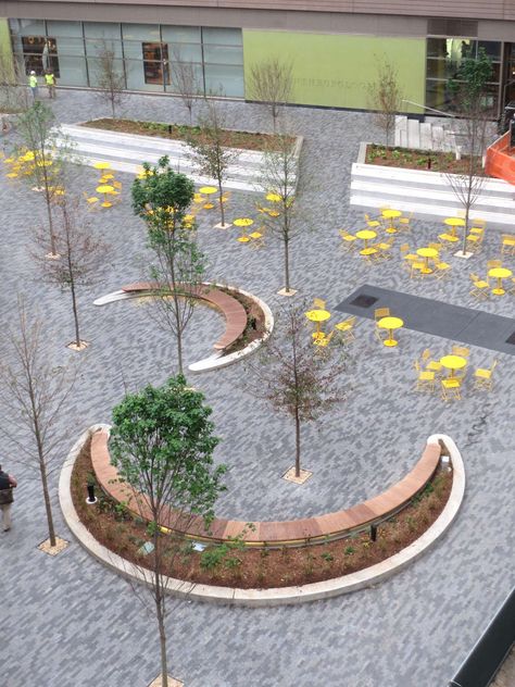 ONE City Plaza Landscape Plaza, Plaza Design, Urban Landscape Design, Greenville South Carolina, Easy Landscaping, Landscape Architecture Design, Landscaping Supplies, Have Inspiration, Landscape Plans