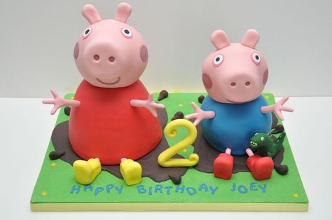 Tortas Peppa Pig, Pedro Pony, Wizard Of Oz Cake, Danny Dog, 1st Birthday Boy Themes, Greta Gris, Peppa Pig Birthday Cake, Pig Birthday Cakes, Peppa Pig Family