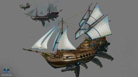 Treasure Planet Ship, Spelljammer Ships, Treasure Planet, Game Master, Sci Fi Art, Blacksmithing, Sailing Ships, Spaceship, Artifacts