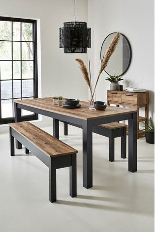 Dining Table And Bench, Large Bench, 4 Seater Dining Table, Dining Table Height, 6 Seater Dining Table, Table And Bench Set, Open Plan Kitchen Living Room, Dining Set With Bench, Bench Set