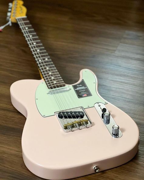 Pink Telecaster, Telecaster Aesthetic, Learn Drums, Fender Tele, Music Girl, Fender Strat, Guitar Obsession, Telecaster Guitar, Pedal Board