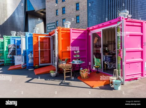 Container Food Court, Pop Up Retail, Herbal Store, Used Shipping Containers, Food Park, Calgary Alberta Canada, Retail Park, Boutique Interior Design, Small Business Planner