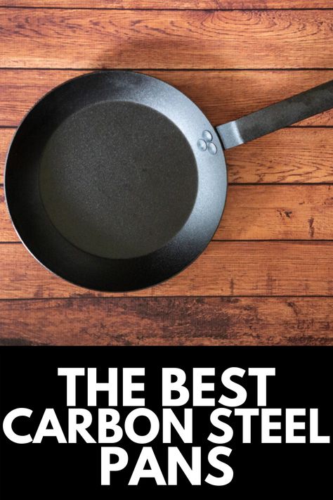 Here, we take a look at the best carbon steel pans on the market today and provide readers with a complete review and guide to help them choose the right pan(s) for their needs! Read more at MomDot.com! Carbon Steel Skillet, Carbon Steel Pan, Cooking Hacks, Pots And Pans, Choose The Right, The Money, Carbon Steel, Cast Iron, Cookware